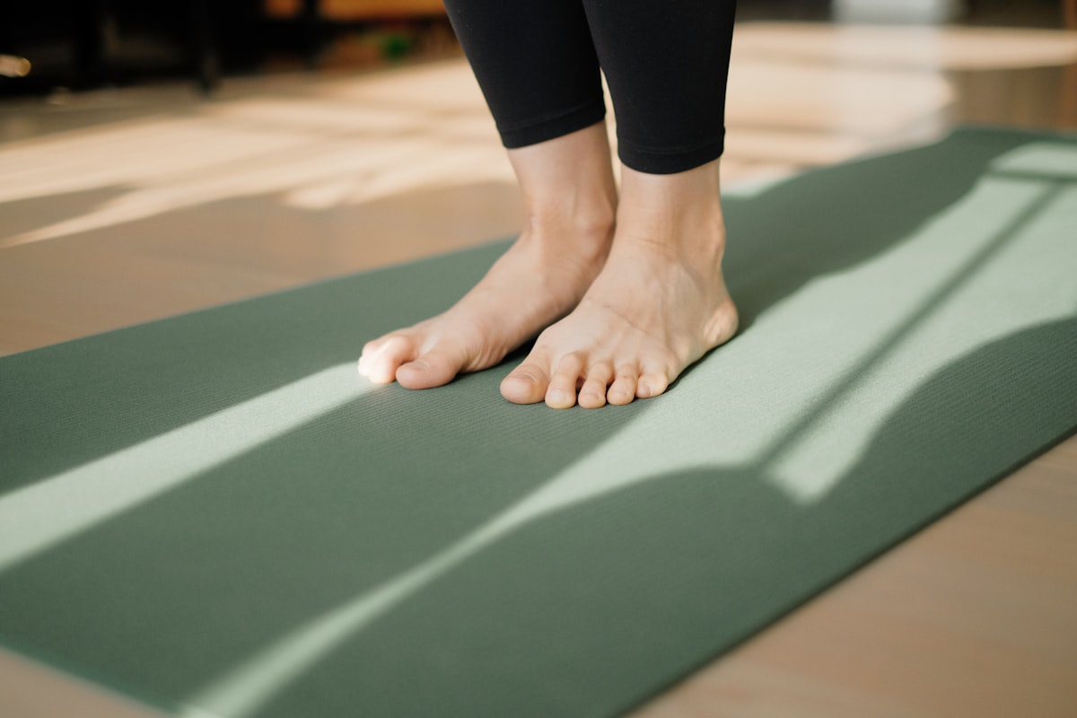 Community yoga event with diverse participants